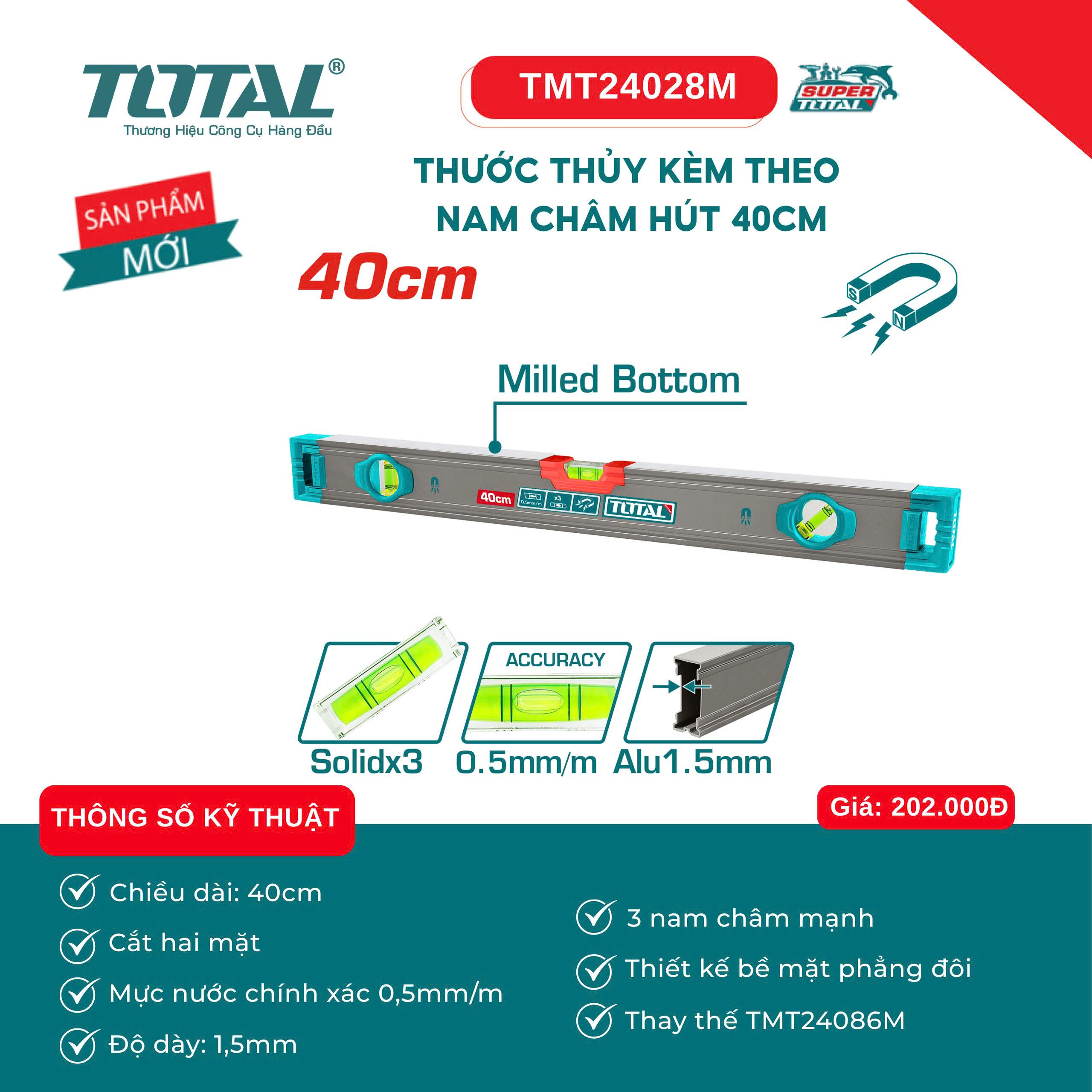 THƯỚC THỦY NAM CHÂM