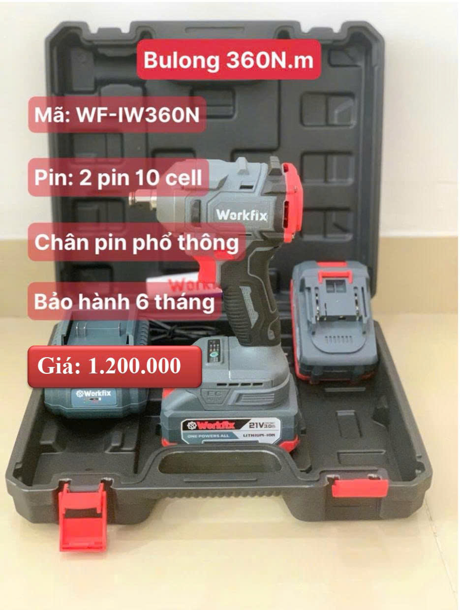 SÚNG MỞ BULONG PIN
